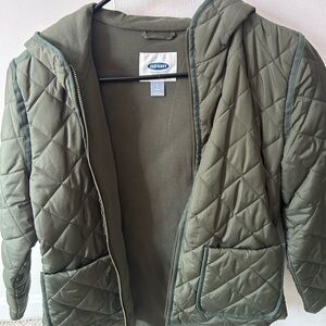 Old Navy Quilted Green Jacket
